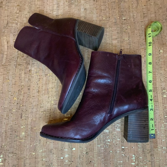 Lucky Brand Shoes - Lucky Brand Nomi Plum Raisin Leather Boot Sz 9.5
